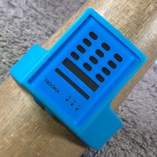 NOOKA Zub Men Multifunction Blue Rubber Band Quartz Digital 52mm Watch 7 3/4"