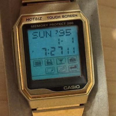 Casio VDB-2000 Hot Biz Touch Screen Data Bank 1490 Digital Watch