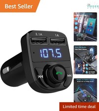 Wireless Bluetooth FM Transmitter Car Charger Dual USB MP3 Music Adapter