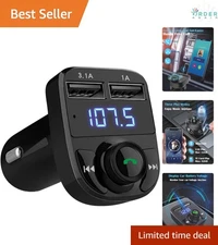 Wireless Bluetooth FM Transmitter Car Charger Dual USB MP3 Music Adapter