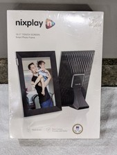 Nixplay Digital Touch Screen Picture Frame with WiFi - 10.1  Black/Silver