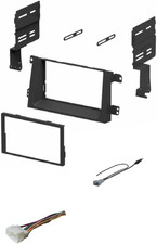 Double DIN Car Stereo Radio Install Dash Kit, Wire Harness, and Antenna Adapter