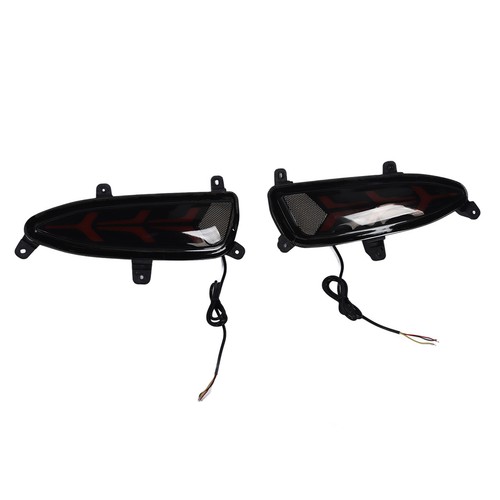 ˘1 Pair LED Rear Bumper Reflector Fog Brake Turn Signal Indicator Light For I20 - Picture 3 of 12