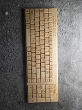 Handcrafted Natural Bamboo Wooden PC Wireless 2.4GHz Keyboard PARTS ONLY