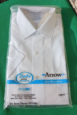 Vintage Arrow Decton Glen Contour Shirt 1960's Sanforized 15 1/2 S Button Shirt