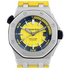Mint Audemars Piguet Royal Oak Offshore Diver Funky Colors Yellow 15710ST 8
