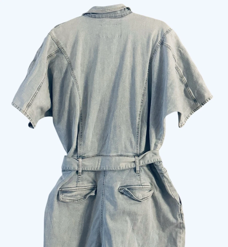 Women's Gloria Vanderbilt Christian Siriano Dolman-Sleeve Belted Jumpsuit Sz 16 - Image 4 of 4