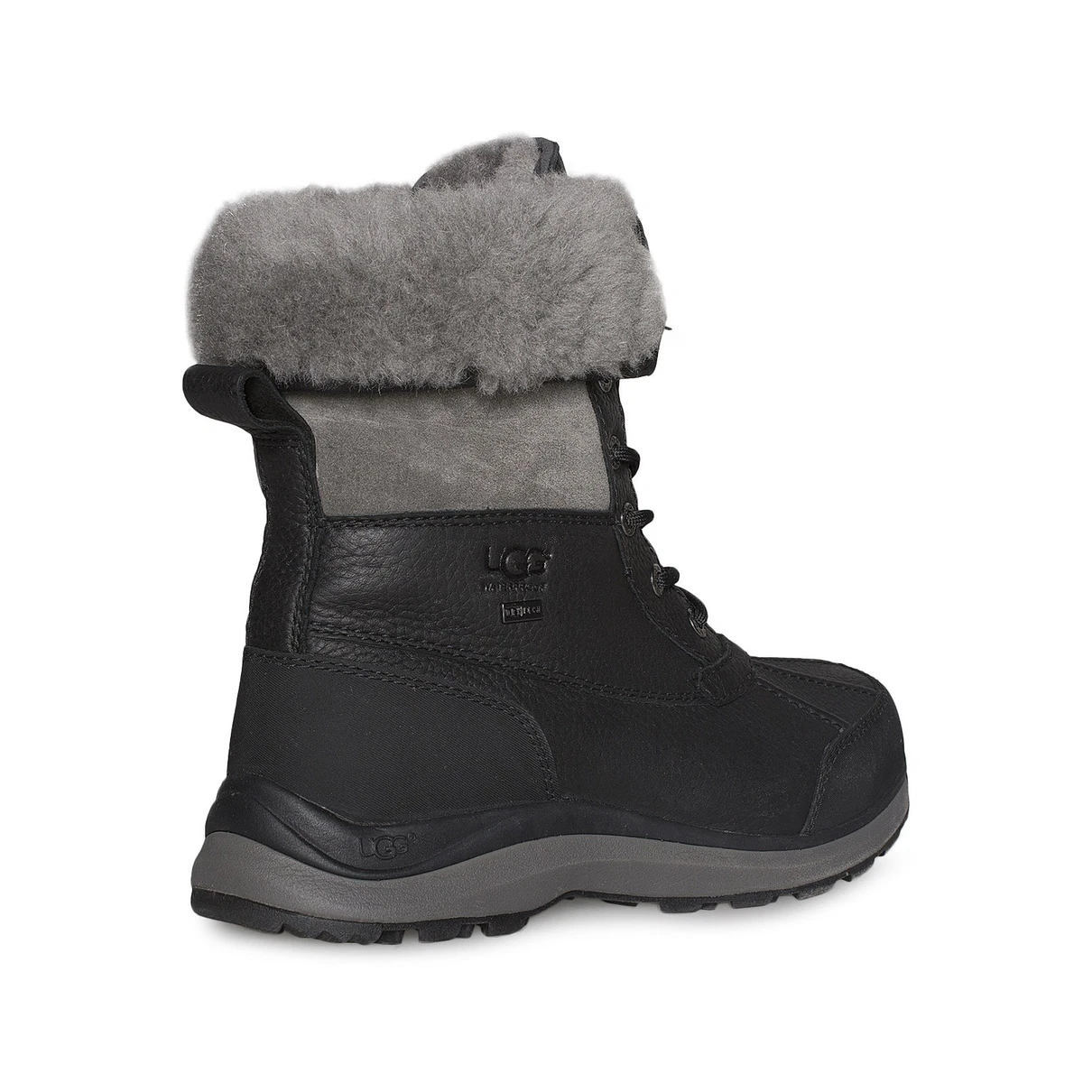 UGG ADIRONDACK III BLACK WATERPROOF SHEEPSKIN WOMEN'S BOOTS SIZE US 9/UK 7 NEW