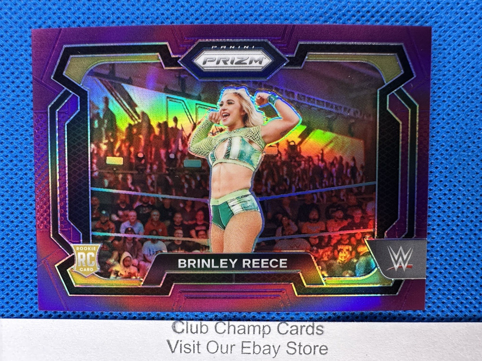 2024 #36 Brinley Reece Panini Prizm WWE RAW Purple Prizm 012/149 RC