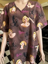 Marilyn Monroe Scrub Top XL