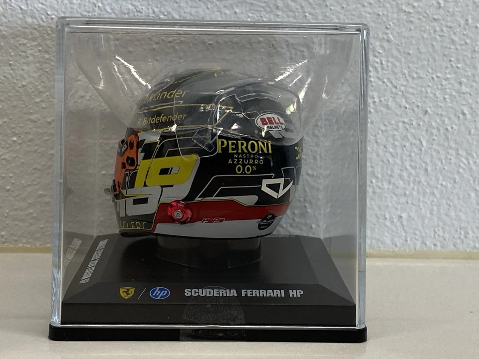 MODELLINO CASCO F1 HELMET 1:5 LOOKSMART FERRARI LECLERC #16 WINNER MONZA GP 2024 - Immagine 4 di 4