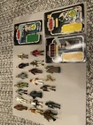 Vintage Original Kenner Star Wars Figure Lot And Backing Cards