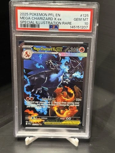Mega Charizard X ex 125/094 Me02: Phantasmal Flames Holo PSA 10