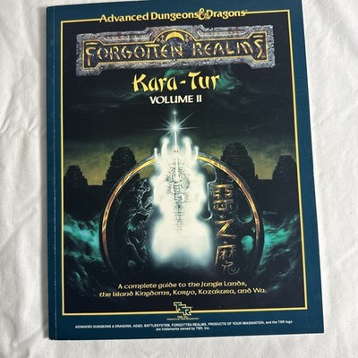 TSR Forgotten Realms Misc Kara-Tur - The Eastern Realms, Vol. 2 Only! VG+