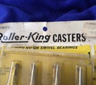 Vintage Keystone Roller-King CASTERS 15/8”wheels Stem Type Nylon Swivel Bearings — photo 2