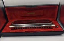 Hohner "The 64 Chromonica" 4 Chromatic Octaves Professional Model 280-C W/Case