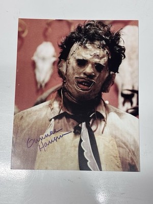 Gunnar Hansen Signed Leatherface Texas Chainsaw Massacre 1974 8 X