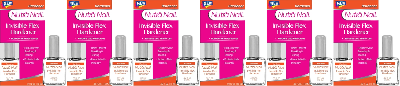 Nutra Nail Flex-Shield Nail Hardener Strengthening Nail Treatment 6 Pack