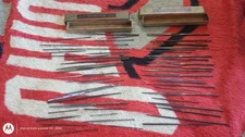 50+ vintage swiss pattern needle files Nicholson XF & other machinist riffler