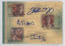 2007 Topps Trademark Moves 38/39 Thaddeus Young Al Thornton Rookie Auto RC 0r4