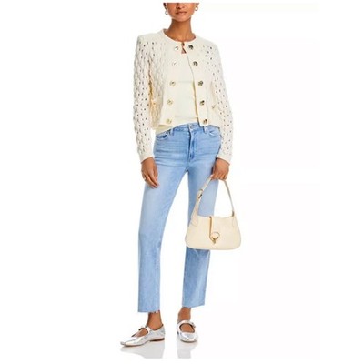 PAIGE Cindy Park Ave Light Blue High-Rise Straight Jeans size 27