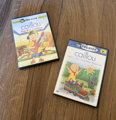 PBS KIDS Caillou DVD Lot 2-Disc: Big Kid Caillou, Train Trip & Adventures