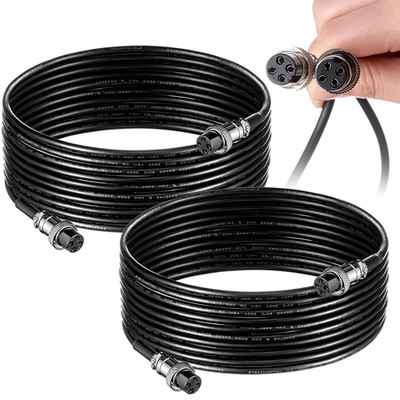 2 Pcs 15 ft Floor Scale Cable 4 Pin Scales Cable with Connectors for Floor Scale