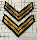 Pair of Reproduction Civil War / Indian Wars Sergeant Chevrons. Movie Dirt