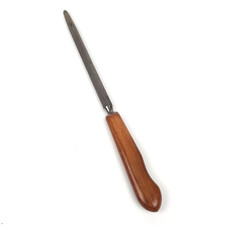 Vintage Kitchen Sanenwood Knife Sharpening Steel – Honing Rod with Wooden Handle