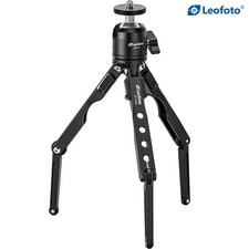 Leofoto MT-03 Mini Spider Folding Tabletop Tripod Kit with MBH-20 Ballhead-Black