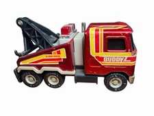 Vintage Buddy L, Mack Tow Truck, Heavy Duty Wrecker 24 Hr Service, Red, 1980