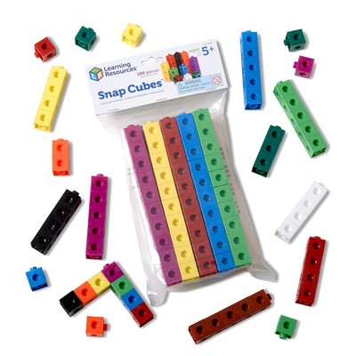 Learning Resources Snap Cubes 100-teiliges Set 2cm Würfel 10 Farben