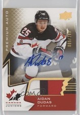 2020 Team Canada Juniors Men's U-20 Autos 5/199 Aidan Dudas #41 Patch Auto 0o5t