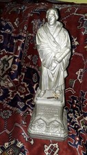 Martin Luther Statue Figur Skulptur auf Sockel Zinkguss alt antik um 1900
