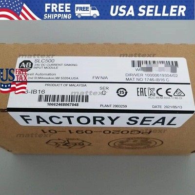 New Factory Sealed AB 1746-IB16 SER D SLC 500 Digital Input Module PLC 1746IB16