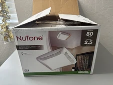 Broan NuTone 80 CFM 2.5 sones Bathroom Ventilation Exhaust Fan with Light HB80RL