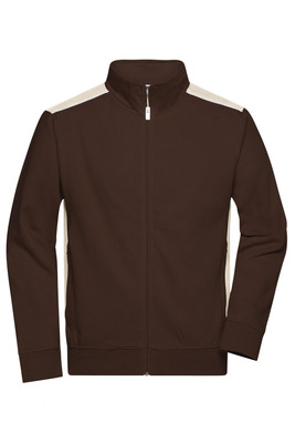 Men's Workwear Sweat Jacket - COLOR - Sweatjacke mit Stehkra | JN870