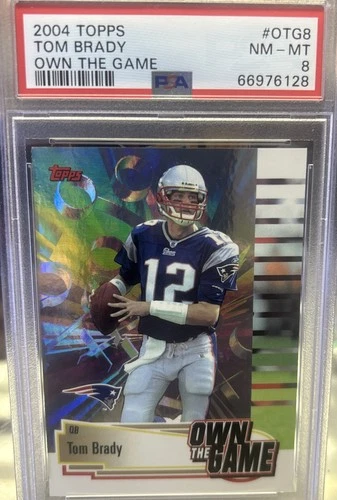 2004 Topps Tom Brady Own the Game PSA 8 NM-MT