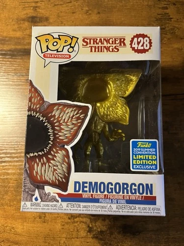 Funko Pop! Stranger Things Gold Demogorgon #428 2019 Summer Convention Vinyl