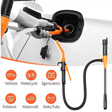 2.4 GPM Powered Battery Quick Liquid Fuel Transfer Pump with Flow Control Nozzle