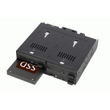 Icy Dock FlexiDOCK MB014SP-B R1 Drive Enclosure for 5.25" SATA/600, 12Gb/s SAS -