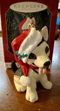 HALLMARK 1999 PUPPY LOVE GERMAN SHEPHERD DOG ORNAMENT