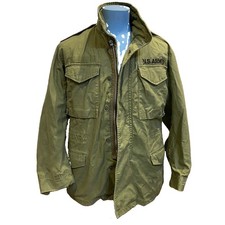 Vintage U.S. Army M65 Field Jacket OG-107 Military Combat Coat Vietnam Era Small