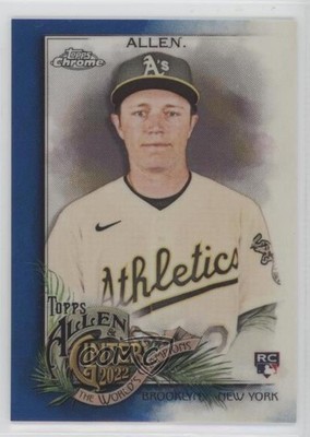 2022 Topps & Ginter Chrome Blue Refractor 26/150 Nick Allen #221 Rookie RC 19wd
