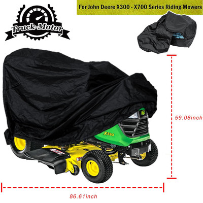 LP93647 Deluxe Riding Mower Cover Waterproof For John Deere X300-X700 Series