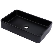 European Style Black Porcelain Vessel Sink
