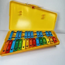 VTG 25-Note Colorful Xylophone With Yellow Carrying Case Musical Instrument