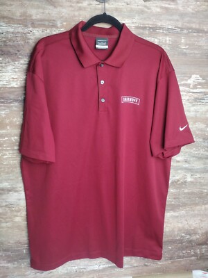 maroon nike golf polo