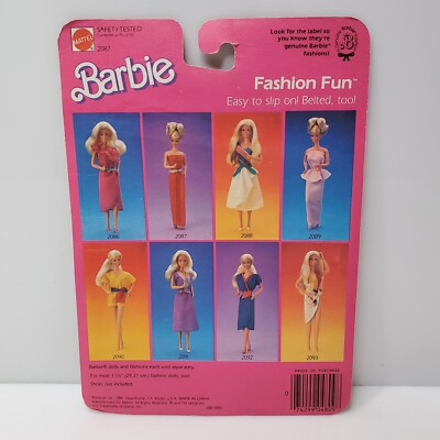 ヴィンテージBarbie Vintage 1984 Barbie 2087 Fashion Fun Dress Red HTF | eBay
