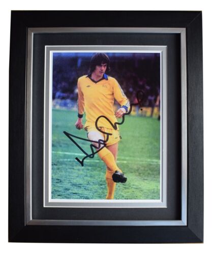 Affichage autographe photo encadrée 10 x 8 signé Duncan McKenzie Everton Football COA - Photo 1 sur 6